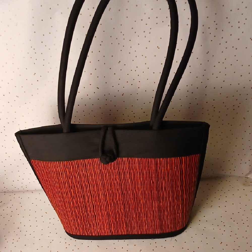 Elegant Black and Red Women's Tote Bag